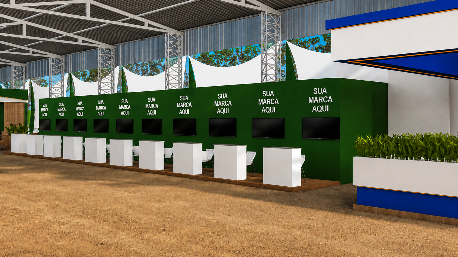 Estande 3D Cota Raiz